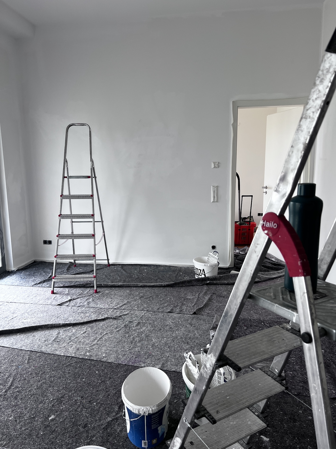 Messie Wohnung nach Entrümpelung Reinigung und Renovierung